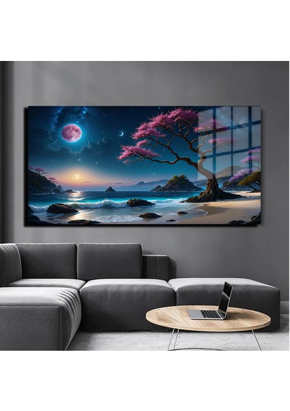 Sanatsal Yapayzeka, Creative Art, 3D Dekoratif Baskı Yatay Cam Tablo 414