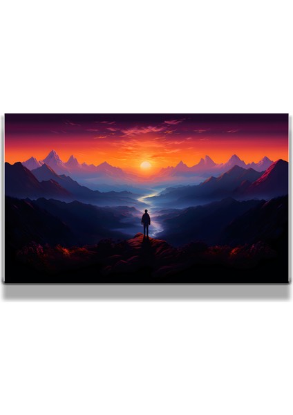 Sanatsal Yapayzeka, Creative Art, 3D Dekoratif Baskı Yatay Cam Tablo 129