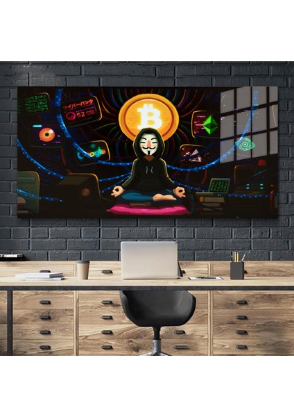Sanatsal Yapayzeka, Creative Art, 3D Dekoratif Baskı Yatay Cam Tablo 39