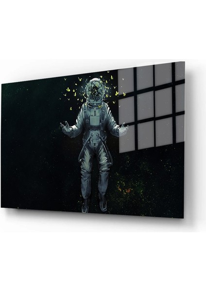 Sanatsal Yapayzeka, Creative Art, 3D Dekoratif Baskı Yatay Cam Tablo 65