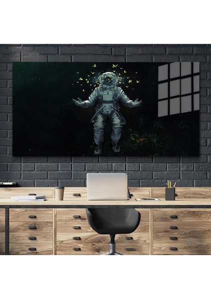 Sanatsal Yapayzeka, Creative Art, 3D Dekoratif Baskı Yatay Cam Tablo 65