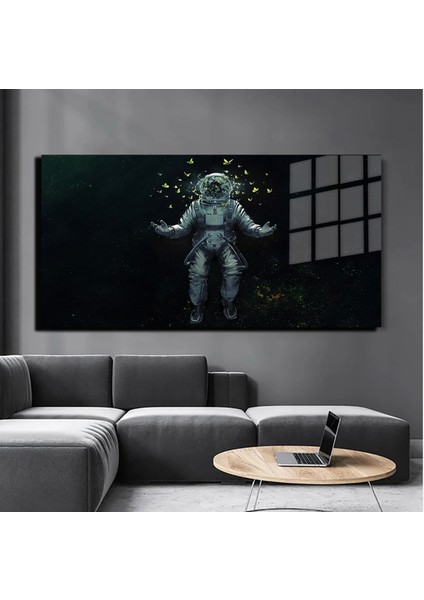 Sanatsal Yapayzeka, Creative Art, 3D Dekoratif Baskı Yatay Cam Tablo 65