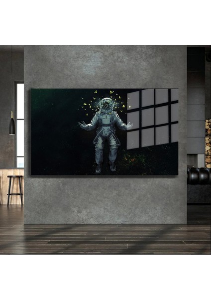 Sanatsal Yapayzeka, Creative Art, 3D Dekoratif Baskı Yatay Cam Tablo 65