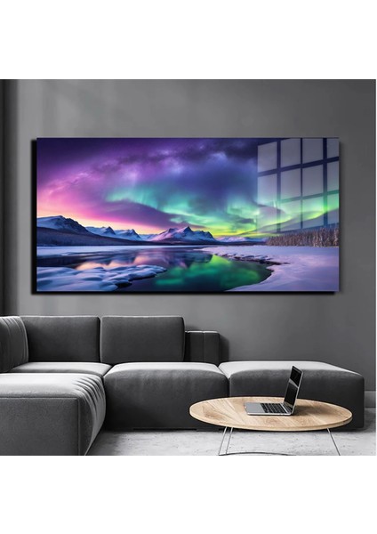 Sanatsal Yapayzeka, Creative Art, 3D Dekoratif Baskı Yatay Cam Tablo 143