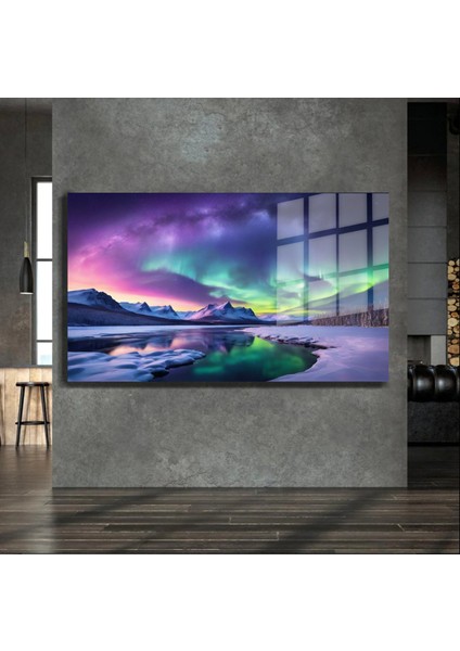 Sanatsal Yapayzeka, Creative Art, 3D Dekoratif Baskı Yatay Cam Tablo 143