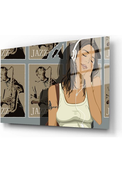 Sanatsal Yapayzeka, Creative Art, 3D Dekoratif Baskı Yatay Cam Tablo 252