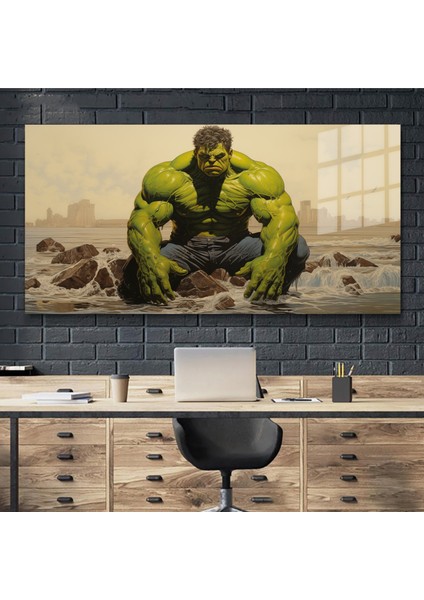 Sanatsal Yapayzeka, Creative Art, 3D Dekoratif Baskı Yatay Cam Tablo 351