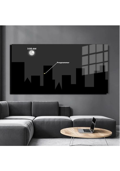 Sanatsal Yapayzeka, Creative Art, 3D Dekoratif Baskı Yatay Cam Tablo 371