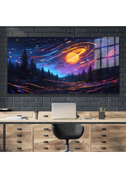 Sanatsal Yapayzeka, Creative Art, 3D Dekoratif Baskı Yatay Cam Tablo 376