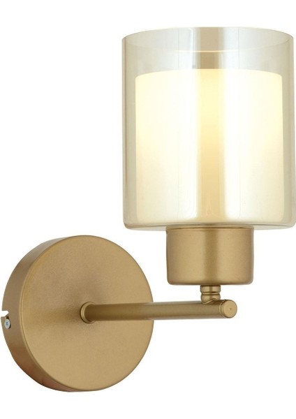 Lima Eskitme Bal Çift Cam Duvar Lambası Yatak Odası-Yatak Başı-Banyo Için Modern Aplik
