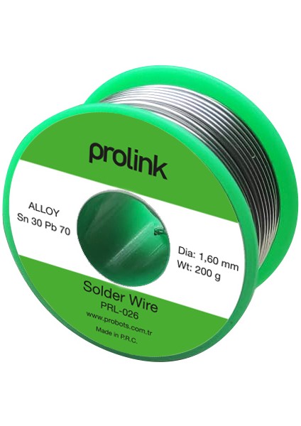PRL-026 200 gr SN30 PB70 1,60 mm Makara Lehim;prolink