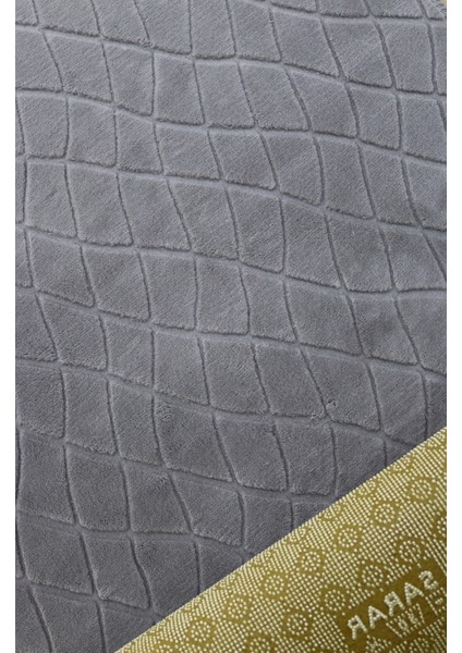 Sarar Ihlara Kaymaz Tabanlı Kesme Kabartmalı Salon Koridor Mutfak Hali Gri fiyatları