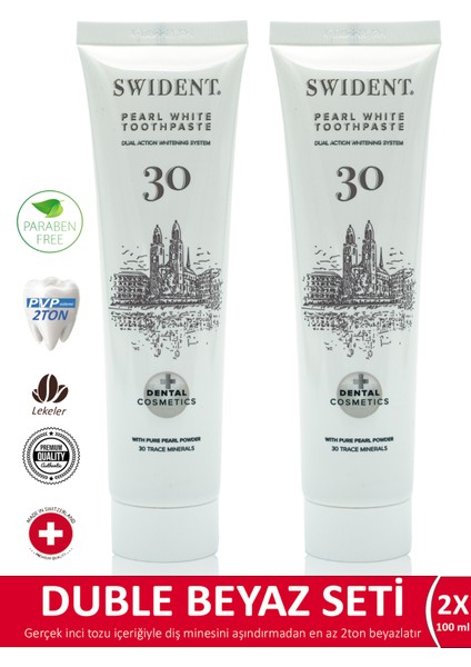 Pearl White Diş Macunu 100 ml x 2 Adet