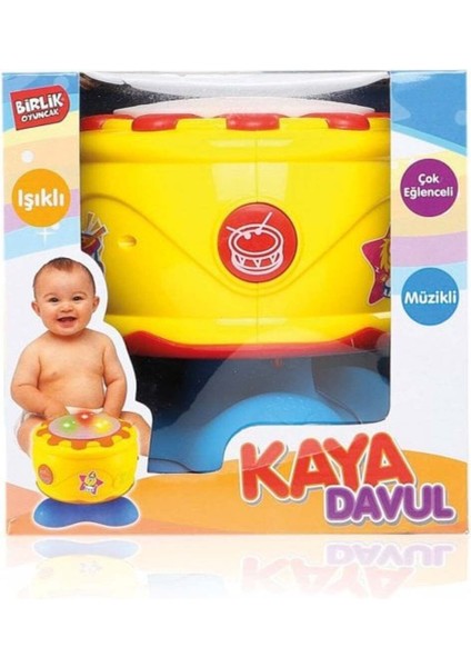 URT009-01 Müzikli ve Işıklı Kaya Davul -Birliktoys