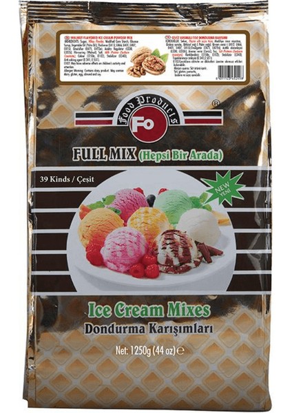 Ceviz Aromalı Toz Dondurma Karışımı 1250G