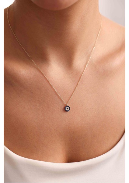 Nazar Boncuğu Taşlı Kolye