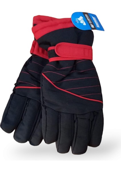 Çocuk Kar ve Kayak Eldiveni Siyah 11-12 Yaş