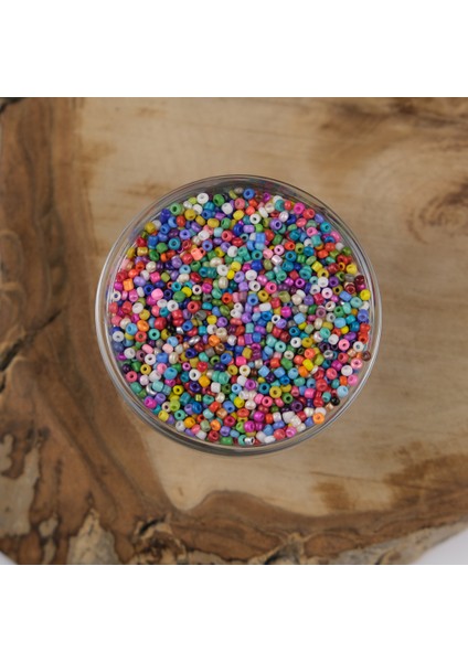 Abc Kum Boncuk Karışık 2 mm 500 Gram 12/0 - Mix