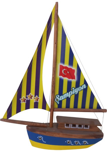 Mucizeler Diyarı Bez Yelkenli Açık Yat Modeli Fener Bahçe Taraftar Kotra Maketi