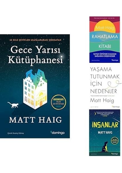 Geceyarısı Kutuphanesı+Rahat+Insanlar+Yasama Tutunmak Icın Nedenler (4 Set)