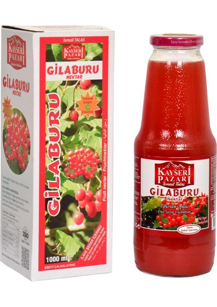 Kayseri Pazarı Gilaburu Nektari 20 Günlük Kullanım Şekersiz