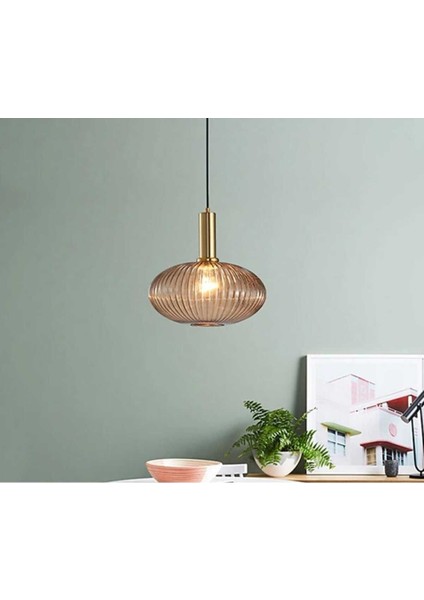 Mylights Rustik Bal Sarkıt Avize 25CM Bronz Askılı Spor Tekli Avize