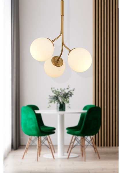 Artel 3lü Eskitme Top Avize Modern Sarkıt, Mutfak Yatak Odası Salon Avize