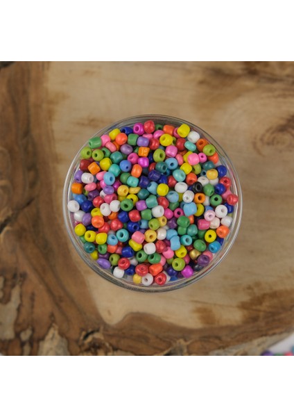 Abc Kum Boncuk Karışık 4 mm 500 Gram 6/0 - Mix 2