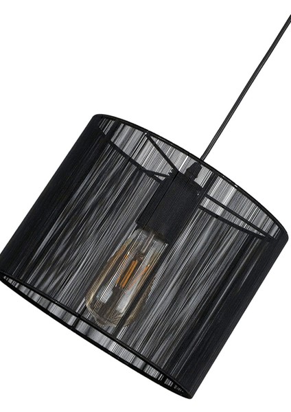 Şık Siyah Yuvarlak Sargılı Modern Avize, Evinize Zarif Bir Dokunuş fırsatları