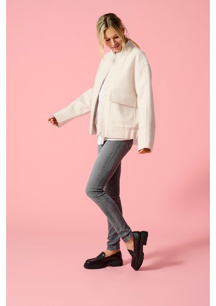 Onlsanne Regular Fit Yumuşak Dokulu Bomber Ceket Bayan Ceket 15335196 modelleri