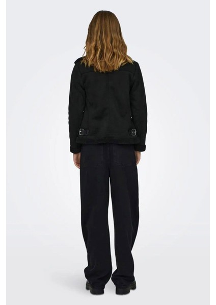 Onlnewdiana Biker Yaka Suni Yumuşak Tüylü Süet Ceket Bayan Ceket 15304775 fiyatları