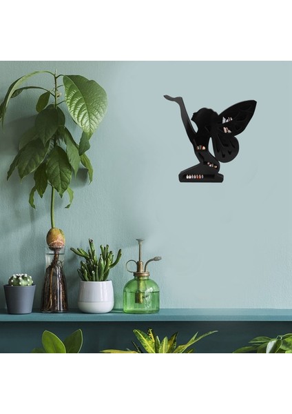 Faerie Raf Kristal Raf Duvar Raf Diz Çökmüş Faerie Raf Pvc Kristal Sergileme Raf Ünitesi Siyah Depolama Standı Için (Yurt Dışından)