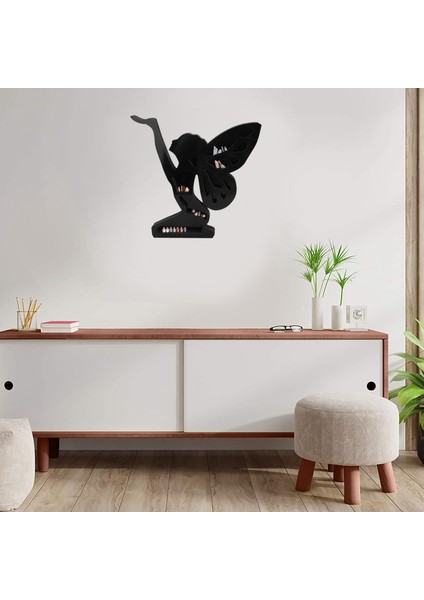 Faerie Raf Kristal Raf Duvar Raf Diz Çökmüş Faerie Raf Pvc Kristal Sergileme Raf Ünitesi Siyah Depolama Standı Için (Yurt Dışından)