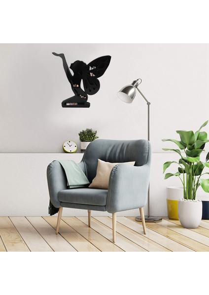 Faerie Raf Kristal Raf Duvar Raf Diz Çökmüş Faerie Raf Pvc Kristal Sergileme Raf Ünitesi Siyah Depolama Standı Için (Yurt Dışından)