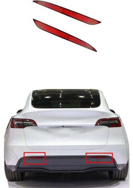 Araba Sol Kuyruk Lambası Fren Lambası Arka Tampon Reflektör Isınma Lambası 1077406-00-F Tesla Model 3 2017-2022 Için (Yurt Dışından)