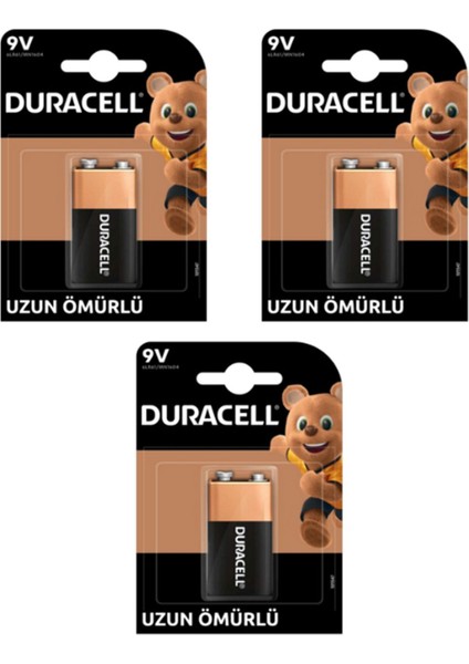 Pil Basic 9 Volt Tekli 3 Paket