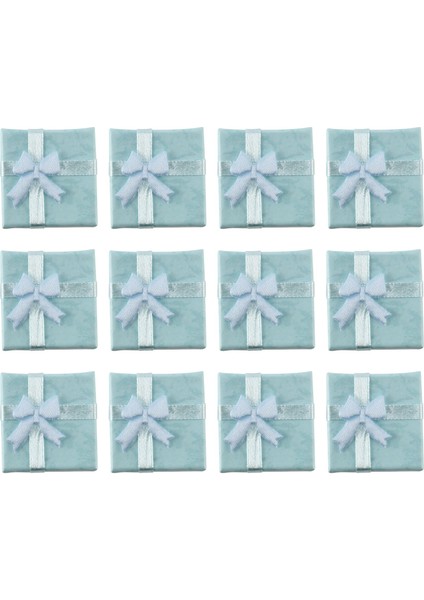 12 Adet Bluejewelry Yüzük Küpe Bileklik Hediye Kutuları Sevimli Küçük Hediye Kutusu (Yurt Dışından)