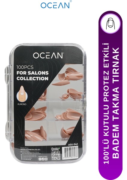 Takma Tırnak 100 Adet Kutulu Protez Etkili Tırnak