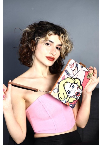 Popart Renkli Gözlük Çantası