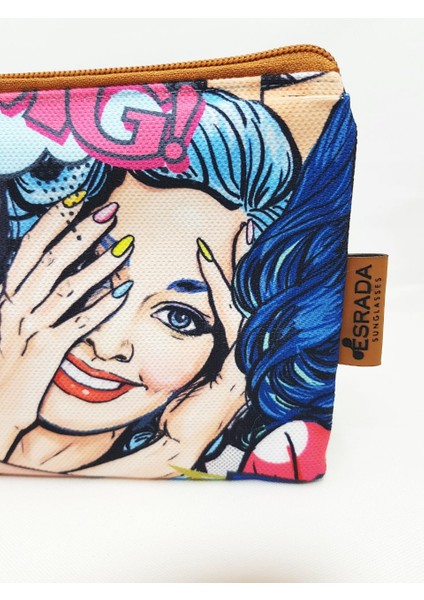Popart Renkli Gözlük Çantası fırsatları