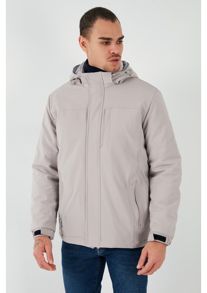 Standart Fit Su İtici Çıkarılabilir Kapüşonlu Mont Erkek MONT 497DEMIR fırsatları