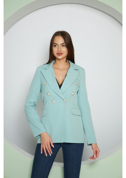 Balmain Ceket Mint Yeşili