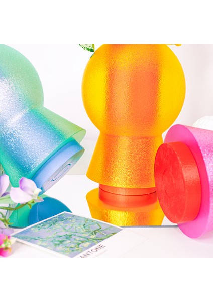 Parotia Şeffaf Vazo - Doğa Dostu Pla Malzeme - Kırılmaya Dayanıklı