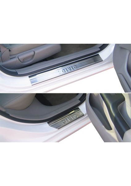 Honda Civic 9 Kapı Eşiği 4 Prç Krom 2012 ve Sonrası