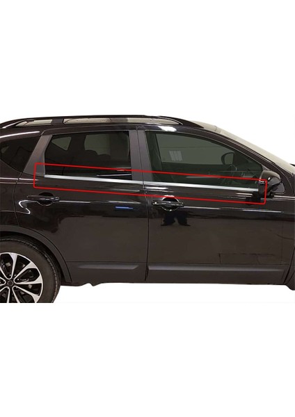Nissan Qashqai J10 Cam Çıtası (+2) 4 Prç Krom 2007-2013