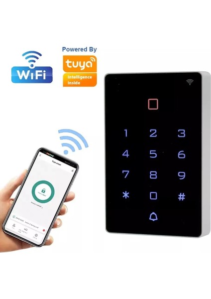 Wifi ile Uzaktan Erişimli Kartlı ve Şifreli Kapı Kontrol (Access) Cihazı Tuya Smartlife Uyumlu