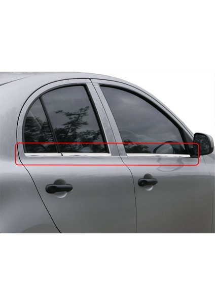 Nissan Micra Cam Çıtası 6 Prç krom 2004-2013