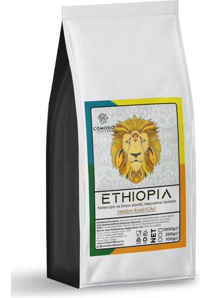 Etiyopya Premium Gold Selection Çekirdek Filtre Kahve 1000 gr