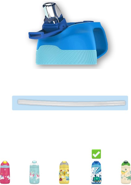 Pipetli Yedek Kapak + Matara Içi Pipet (Sadece 2055 350 ml Çocuk Termosu Ile Uyumludur)