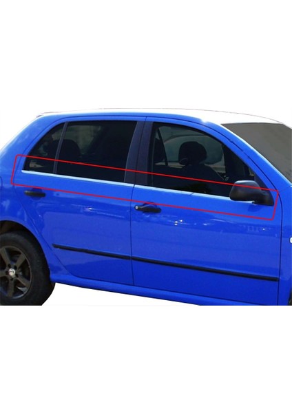 Skoda Fabia 1 6y Cam Çıtası 4 Prç krom 1999-2007
